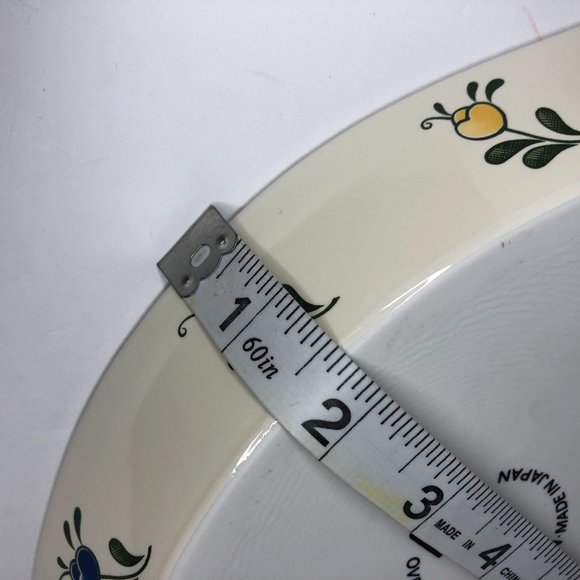 Vintage 1982 Asta Oven To Table Porcelain Bakeware Dutch Floral Au Gratin - Picture 8 of 15